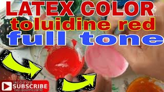 toluidine red latex color full tone how to mix bossspeedthepainter [upl. by Nivart]