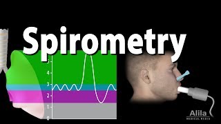 Spirometry Lung Volumes amp Capacities Restrictive amp Obstructive Diseases Animation [upl. by Enileme]