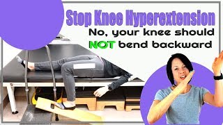 Exercise after stroke Stop Knee Hyperextension [upl. by Ailec452]