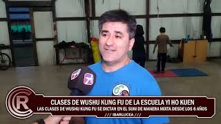 Clases de Wushu Kung Fu en el SUM comunal ibarlucense [upl. by Esyli]