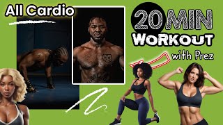 Cardio Burn 20Minute NoEquipment Aerobic Blast [upl. by Eerok]