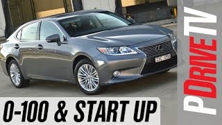 2014 Lexus ES 350 0100kmh and engine sound [upl. by Elly]