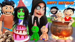 Chudail Aunty Ka Happy Birthday  Pagal Beta  Desi Comedy Video  Cartoon  Bittu Sittu Toons [upl. by Euqinomahs]