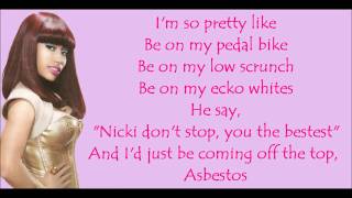 Nicki Minaj  Bedrock Verse Lyrics Video [upl. by Hgielanna]