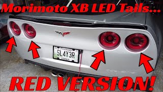 Finally here RED Morimoto XB LED Tail Lights for C6 Corvette [upl. by Derrick]