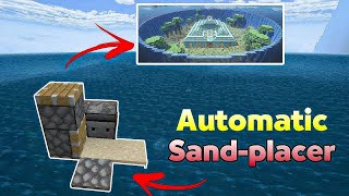 Drain Ocean Monument Very Fast  Automatic Sand  Placer Machine  🔥  Minecraft Tutorial [upl. by Eiram]