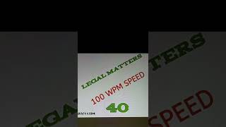 SHORTHAND DICTATIONS  LEGAL MATTERS  120 WPM SPEED  VIDEO 40  BY LAKSHMI PRASAD PICHIKA [upl. by Carny]