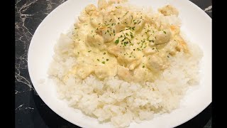 Riz au poulet sauce blanche [upl. by Manup]