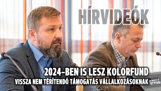 2024ben is lesz KolorFund — vissza nem térítendő támogatás vállalkozásoknak [upl. by Salomi]