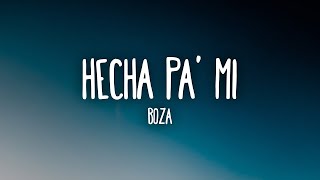 Boza  Hecha Pa Mi Karaoke Instrumental  LetraLyrics [upl. by Raveaux]