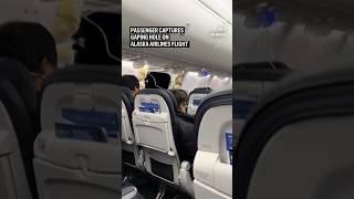 Passenger captures Alaska Airlines 1282 experiences emergency landing [upl. by Ezitram967]