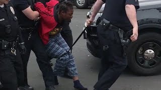 This homeless woman was DRAGGED from her tent and arrested [upl. by Gayler]