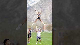 Stunting outside is better stunts cheer fitness [upl. by Schwejda]