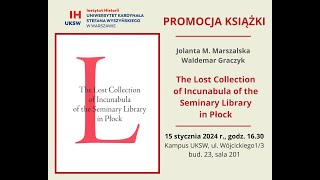 The Lost Collection of Incunabula of the Seminary Library in Płock  promocja książki [upl. by Kegan496]