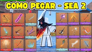 COMO PEGAR TODAS AS ESPADAS DO KING LEGACY SEA 2 [upl. by Bartko]