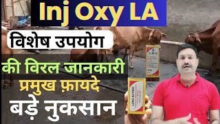 ऑक्सी LA इंजेक्शन कब खतरा Oxy LA Injection Veterinary uses in hindi  Oxytetracycline la injection [upl. by Rosalba230]