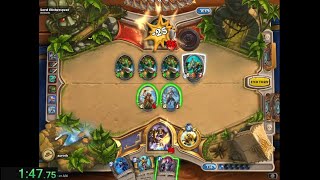 Edit Now its banned Hearthstone Speedrun New Meta 100damage Holy Wrath OTK [upl. by Ephrayim915]