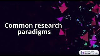 Common research paradigms [upl. by Atinihc]