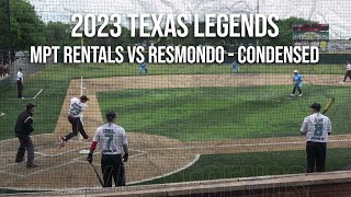 MPT Rentals vs Resmondo  2023 Texas Legends Major CONDENSED Dual 1 [upl. by Blanchette]