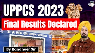 UPPCS 2023 Final Results Declared  UPPCS Cut Off [upl. by Etnuhs]