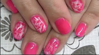 “Water Marbling” without Water  Gel Polish Tutorial [upl. by Turley348]