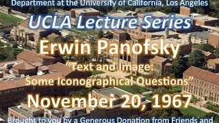 Erwin Panofsky lecturing at UCLA 11201967 [upl. by Losiram5]