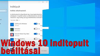 Windows 10 indítópult beállításai [upl. by Clareta]