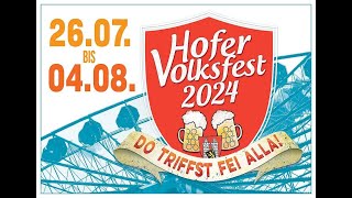 Hofer Volksfest  Umzug 2024 [upl. by Earb]