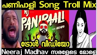 NJ  Neeraj Madhav  PANIPAALI Song Troll Mix  Panipali troll rap song  pani paali  saralade mola [upl. by Telfore905]