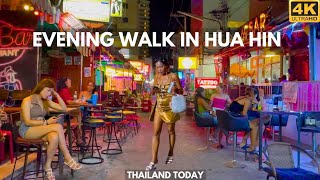 4K Walk around evening Hua Hin Thailand today Royal resort 2024 [upl. by Nannaihr958]