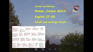 „Corpus delicti“ Überblick – Kap 2750  Schaubild über Inhalt und Zitate [upl. by Sivra]