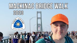 North Country Trail  2023 Hike 14  Mackinac Bridge Walk  a visit to Headlands Dark Sky Park [upl. by Kucik56]