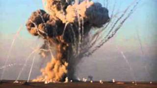 Huge White Phosphorus Explosion Video [upl. by Aicener]