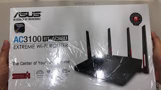 4K60fps 아수스 40만원 짜리 와이파이 무선 공유기 개봉기  ASUS AC3100 RTAC88U WiFi Router Unboxing [upl. by Eizzil544]