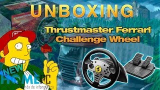 UNBOXING  Volante Thrustmaster Ferrari Challenge Wheel  Euro truck BABY [upl. by Nilram]