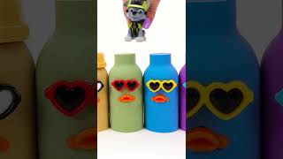 Satisfying Video l Making Rainbow Milk Bottle With Kinetic Sand Cutting ASMR 35 [upl. by Burney]