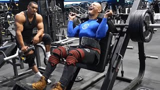 LARRY WHEELS DOES EL CAMPEON LEG DAY [upl. by Ardnaz196]