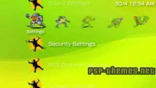 teenage mutant ninja turtles tmnt psp theme [upl. by Akehsyt890]