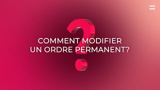 Belfius Mobile  Comment modifier un ordre permanent [upl. by Aiyekal]