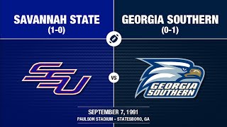 1991 Week 2  Savannah State at Georgia Southern [upl. by Trygve]