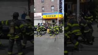 FDNY Firefighter Down  Queens 42017 [upl. by Eigriv]