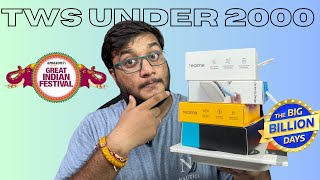 Top 5 earbuds under 2000 rupees Flipkart Big billion days 2024 [upl. by Floeter322]