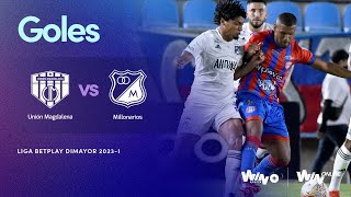 Unión Magdalena vs Millonarios goles  Liga BetPlay Dimayor 2023I  Fecha 15 [upl. by Enyaw711]