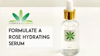 How to make a Natural Rose Hydrating Serum [upl. by Xymenes]