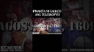 AGOSTO 25 1609  IPINAKITA NI GALILEO ANG TELESKOPYO youtubeshorts worldhistory historyfacts [upl. by Stella]