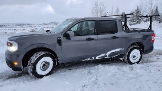 Ford Maverick on Snow Covered Streets Part 1 [upl. by Lessig]