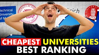 Top 9 Cheapest University of EVERY COUNTRY with BEST RANKINGS [upl. by Ariel290]