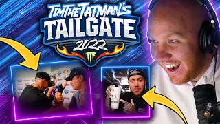 TIMTHETATMAN REACTS TO BEHIND THE SCENES VIDEOS OF THE TATMAN TAILGATE [upl. by Notac]