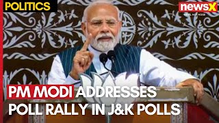 JampK Assembly Elections  PM Modi Addresses Poll Rally in Doda  NewsX [upl. by Glogau]