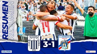 Resumen Alianza Lima vs Carlos Mannucci 31 LIGA1BETSSONXGOLPERU [upl. by Renmus]